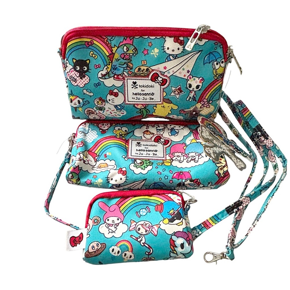 Jujube X Sanrio Hello Kitty Tokidoki Rainbow Dreams 3 Piece Set NWT - Picture 2 of 7